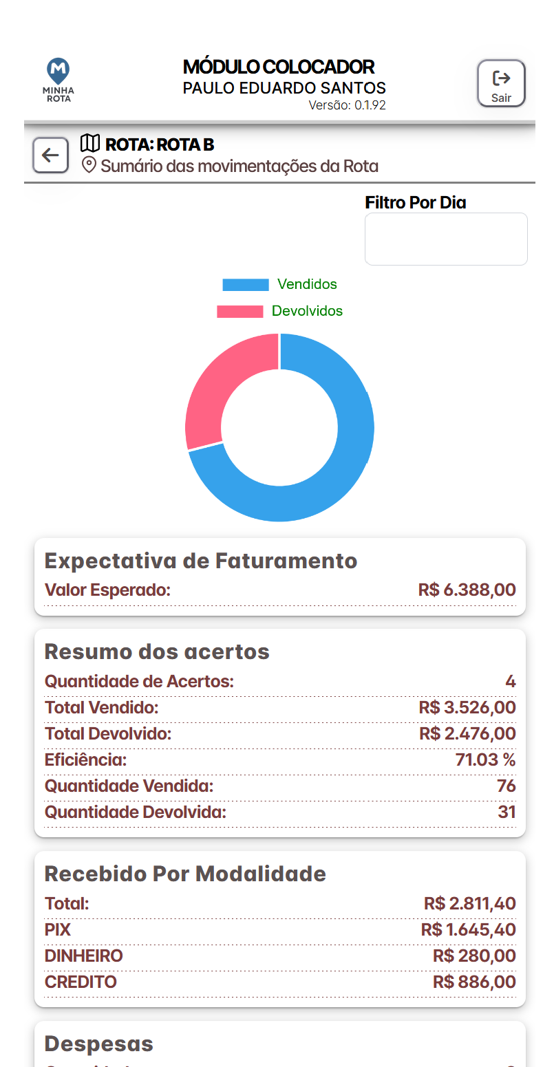 Tela do aplicativo 3